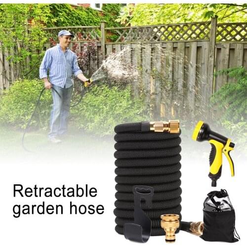 25ft-100ft Multi-functional Garden Hose Expandable Flexible Water Hose Pipe Watering Kits With Spray Gun Irrigation System