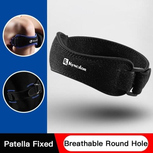 Kyncilor Pressurized Knee Wrap Sleeve Support Bandage Pad Elastic Braces Knee Hole Kneepad Safety Basketball Tennis Cycling