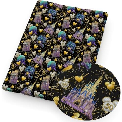 Cartoon Animal HandPolyester Cotton/4 way Stretch Fabric Patchwork Sewing Kid Home Textile Cloth Quilting Dress Curtain,1Yc17126