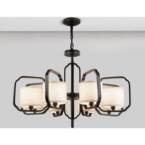 New Chinese style creative designer hotel club Chinese restaurant living room study bedroom Zen simple chandelier