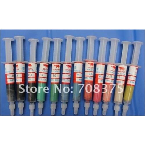 New 12pcs/lot 5 gram Diamond Polishing Lapping Paste Pastes Compound Set W0.5 -W40