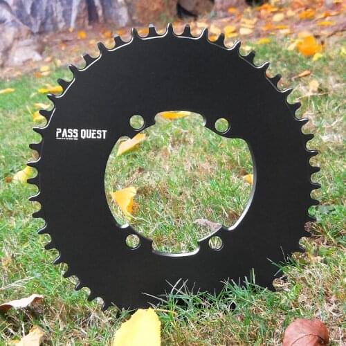 PASS QUEST Narrow Wide Chainring For R7000/R8000/DA9100 R9100 OVAL Road Bike Chain Crankshaft Closed disk 110BCD 58T