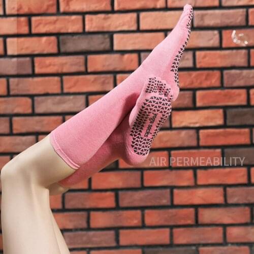 Professional Quality Point Silicone Womens Socks Long Tube Socks Non-slip Sports Socks Cotton Pilates Warm Socks