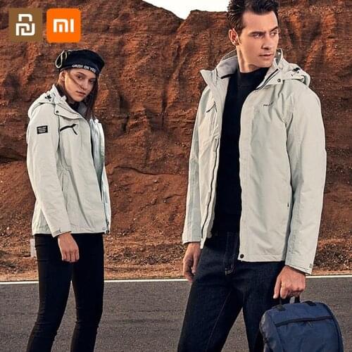Youpin youpin outdoor jacket men and women autumn and winter thickening tide brand three-in-one jacket windproof mountaineering
