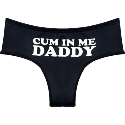 Plus Size Fashion Panties for Woman Underwear Letter Print Elastic Waistband Breathable Pure Color Lingerie Female Briefs Panty