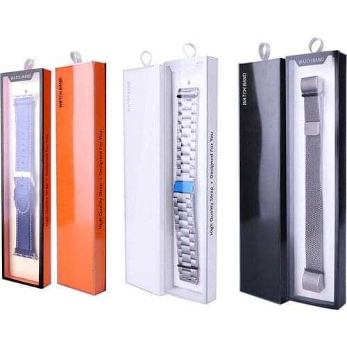 300pcs Package Band Boxes for Apple Watch milanese silicone Nylon Loop Band 38mm 42mm for Iwatch band Watchband Gift Box