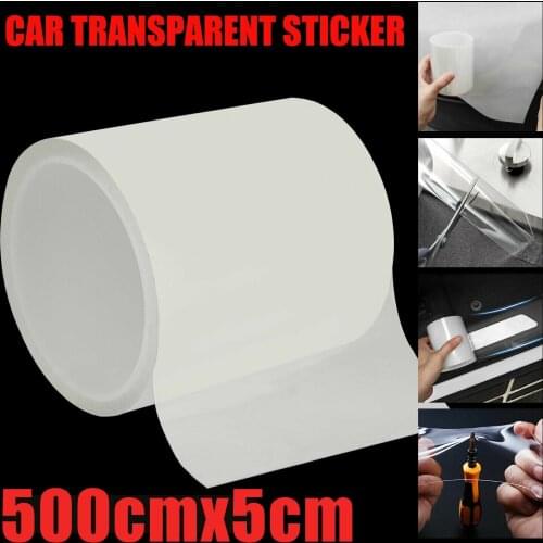 5M*5CM Protector Sill Scuff Car Door Plate Anti-Sticker Scratch Bumper Strip Car Door Plate Bumper Anti Scratch Strip