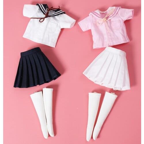 ICY DBS Blyth doll joint body licca body uniform suits campus clothes shirt skirt stockings toy