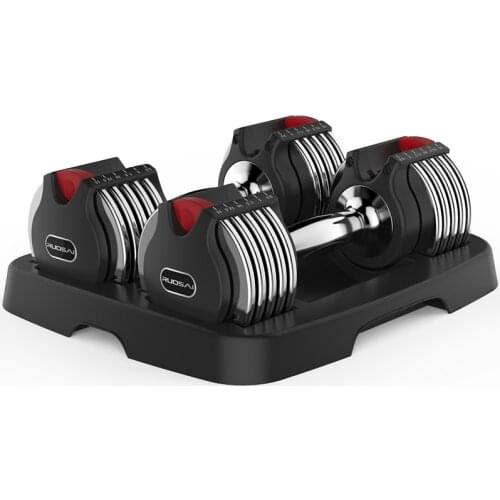 Household Adjustable Steel Male And Female Professional Fitness Detachable Electroplating Dumbbell