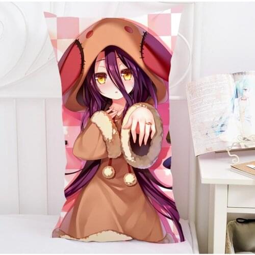 Anime Cartoon No Game No Life Hpoi Hugging ectangle Pillow Case Pillow Cover Pilllowcase Cushion Gift