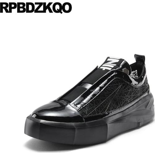 Black Comfort Spring Korean Silver New Designer High Quality Popular Slip On Luxury Creepers Platform Men Shoes Casual Leather