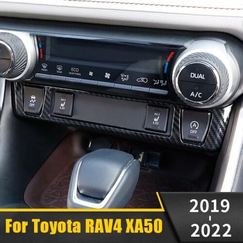 For Toyota RAV4 RAV 4 XA50 2019 2020 2021 ABS Plasti Car Central Control Control Decoration Bright Strip Frame Cover Accessories