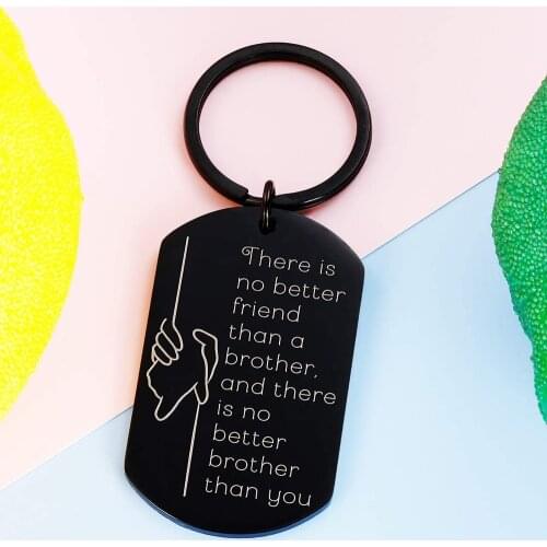 Friendship Gift Brother Keychain Gifts for Adult Teen Brother in Law Birthday Gift for Big Brothers BBF Family Gift Keyring