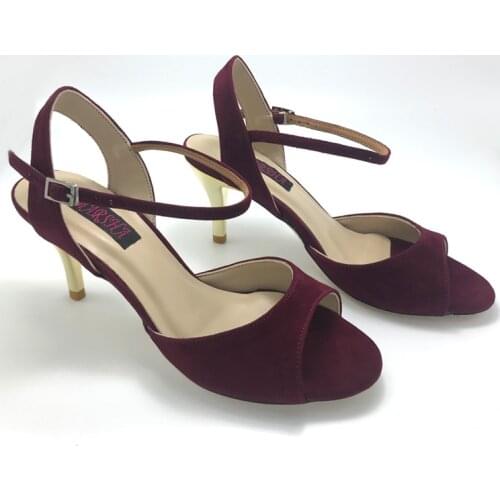 New Fashionable Argentina Tango Dance Shoes Party Shoes Wedding Shoes leather outsole T6290BGS 7.5cm heel