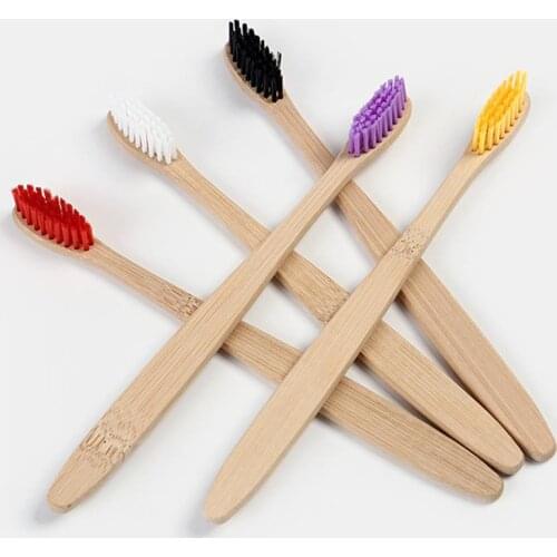 Wholesale Hot Sell Eco-friendly Biodegradable Soft Bristle Oral Health Dental Bamboo Handle Toothbrush