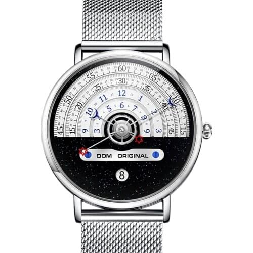 Original Creative Watch Men Luxury Business Casual Waterproof Men Watches Fashion Slim Mesh Steel Quartz Watch Man Reloj Hombre