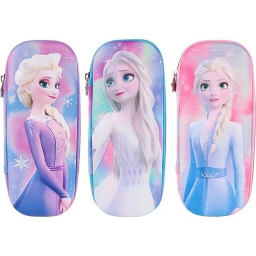 Disney quick-frozen stationery box large capacity cute EVA pencil case office supplies multifunctional magic color handbag gift
