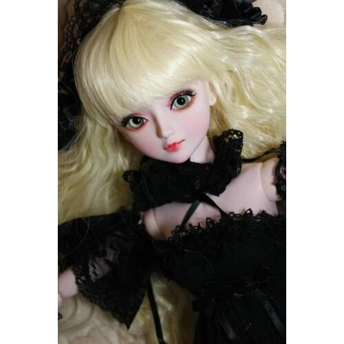 FULL SET Top quality 60cm pvc doll 1/3 girl bjd mantuoluo wig clothes all included night lolita reborn baby doll best gift model