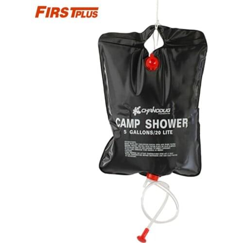 20L Solar Shower Portable Water Heating Pipe Bag Outdoor Camping Bath Bag Picnic Hiking Water Bag