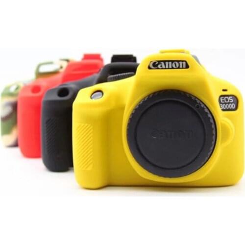 Portable Silicon Case Body Cover Soft camera bag Protective Frame Skin for Canon EOS 3000D 4000D Rebel T100 DSLR portable pouch