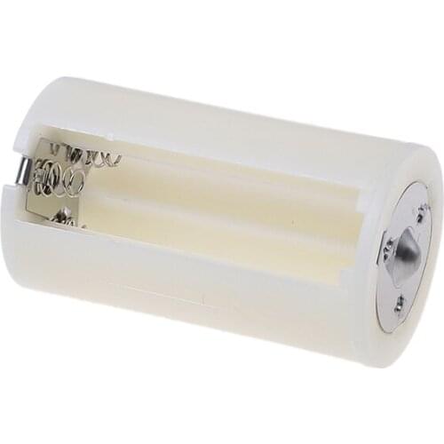 1pcs/lot Battery Adapter Convertor Size For 3 AA Battery to a D Battery Adaptor Case Converter Switcher End Caps Wholesale