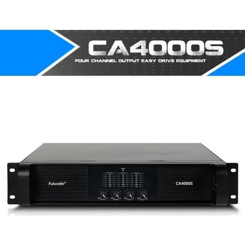 Fuluode Professional Pure Rear Power Amplifier Ultra High Power One Drag Four 4Channel Stage Performance CA4000S Support OEM