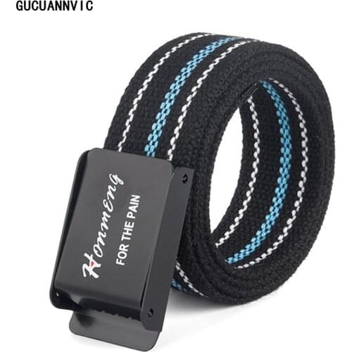 Canvas Strap Men Waist Belts Luxury Smooth buckle universal belt Casual outdoor unisex High Quality Belts For Mens & Women