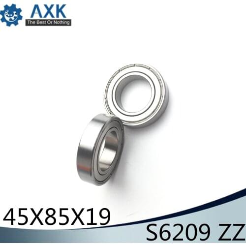 S6209ZZ Bearing 45*85*19 mm ( 1PC ) ABEC-1 S6209 Z ZZ S 6209 440C Stainless Steel S6209Z Ball Bearings