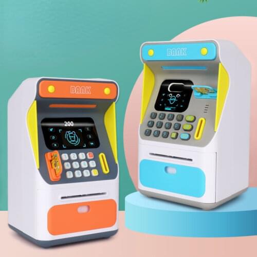 Secret Coin Money Box Kids Toy Paper Money Cute Ornament Hidden Safe Atm Piggy Bank Counter Saving Spaarpot Home Decoration 50