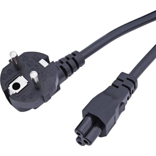 Adapter Power Cord, 5ft CEE7 Schuko (European 2 Pin) To C5 With H05VV-F 0.75mm2 For Notebook Computer Supply Power Cord