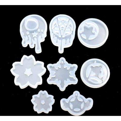 SNASAN Silicone Mold for jewelry tear moon star Trojan Resin Silicone Mould handmade tool DIY epoxy resin molds