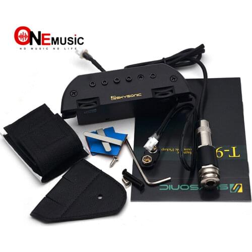 Skysonic T-903 Active Acoustic Guitar Pickup Humbucker Sound-hole Pickup Magnetic + Mic Excellent Bass & Mid-range Response