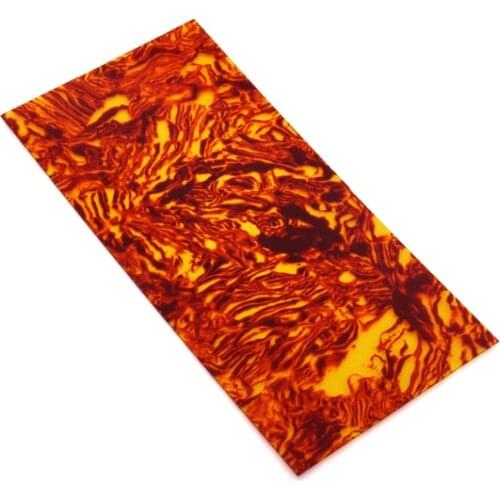 Sunset Glow Celluloid Guitar Head Veneer Shell Sheet For Guitar & Jewelry Making Luthier Work Parts