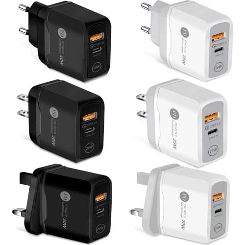 Charger PD 3.0 Quick Charge 20W iPhone12 Type C Fast Charger3.0 18W For Xiaomi Samsung USB Charger Mobile Phone Charger