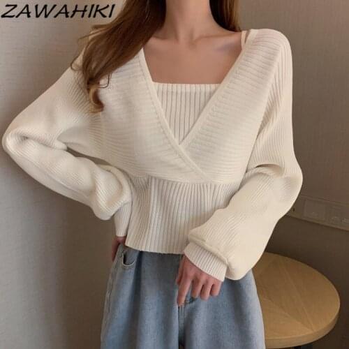 Женские пуловеры с открытыми плечами ZAWAHIKI China At AliExpress