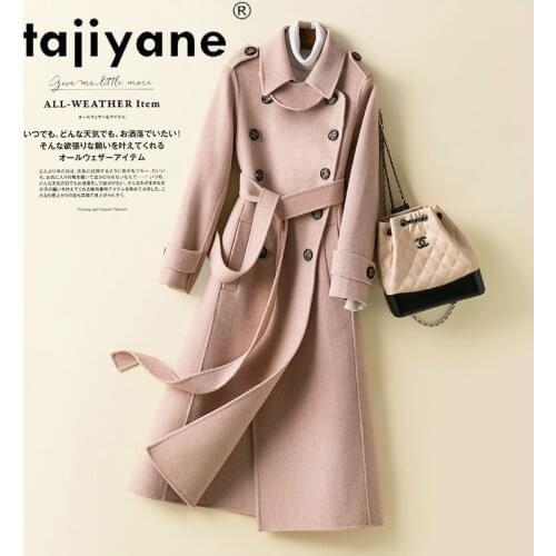 Womens 2021 Winter Coats for Women 100% Wool Jackets Female Double-sided Cashmere Coat Oversize Casaco Feminino TN1566