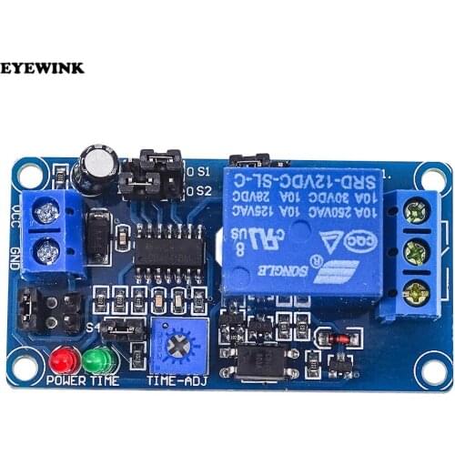 Hot sell delay relay, delay open / delay shutdown switch module and timer DC 12V