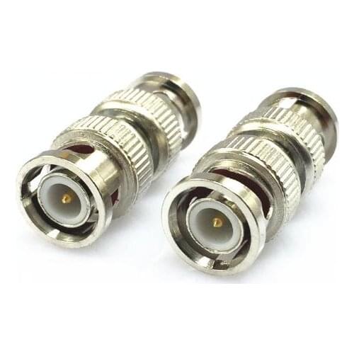 5pcs/lot BNC Male to Male Q9 Two Way Audio and Video Connector for Surveillance Camera Adapter