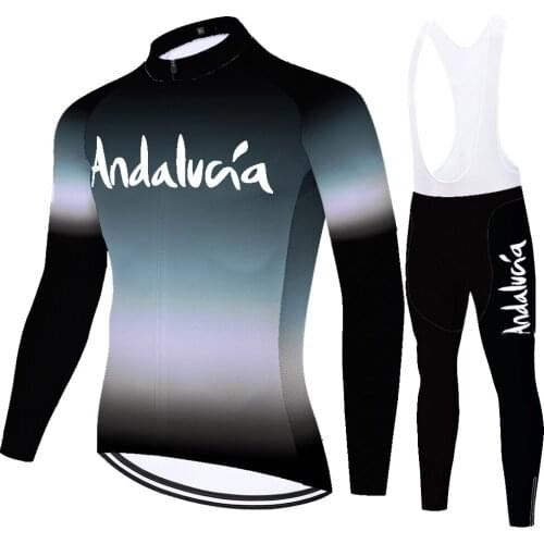 Andalucia Summer Spirng Tenue Maillot Velo Homme Equipamento Equipacion Pantalones Hombre Completo Ciclismo Conjunto Ciclismo