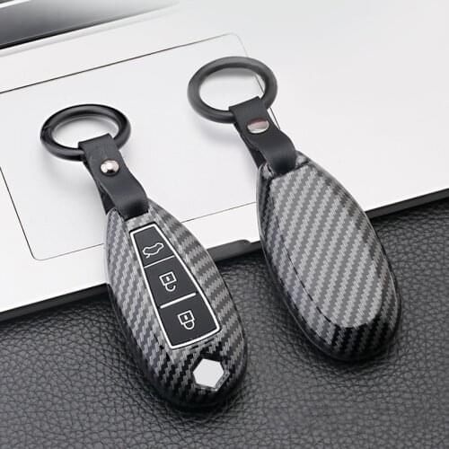 Carbon fiber Car Remote Key Cover Case For Suzuki Vitara S-Cross SX4 Scross Ignis 2015 2016 2017 2018 2019 2020 Accessories