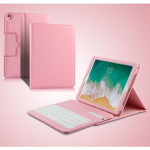 Wireless Bluetooth Leather Keyboard for Ipad Pro10.5 Inch Tablet Split Anti-fall Split Leather Keyboard