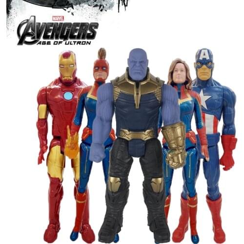 Disney Marvel Toys Avengers Endgame 30CM Super Hero Thor Captain Thanos Hulk Spider Man Iron Man Action Figure Dolls Kid Gift