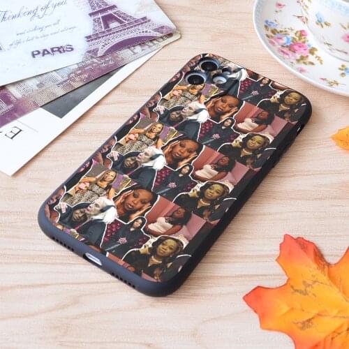 For iPhone Tiffany Pollard Collage Montage Flavorette Celebrity Memes Good Vibes Print Soft Matt Apple iPhone Case