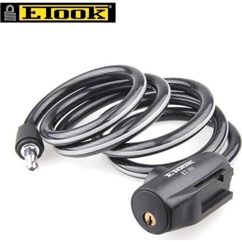 ETOOK Anti-theft Bicycle Cable Lock with 2 Keys Hight Quality MTB Bike Steel Anti-sawing 150cm Cable Lock Cycling Accessories