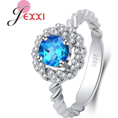 Beautiful Romantic Wedding Ring 925 Sterling Silver Accessories Pretty Good Promise Gift For Lady/Wife/Lover Beloved