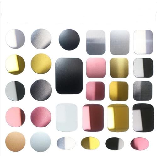 Square 35x45mm Metal Plate disk iron sheet for Magnet Mobile Phone Holder For rectangle Magnetic Car Phone Stand holders samsung