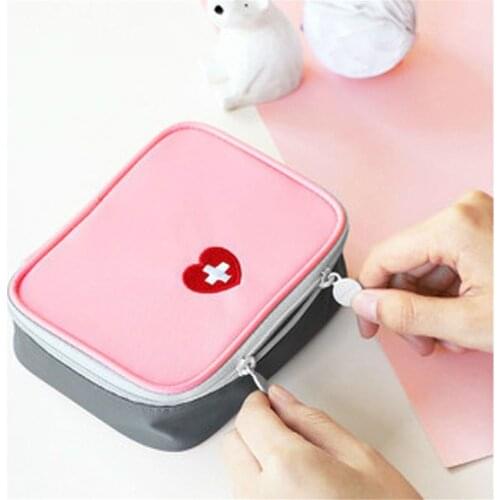 Cute Mini Portable Medicine Bag Storage First Aid Kit Medical Emergency Kits Organizer Household Pill Bag Travel Accessories