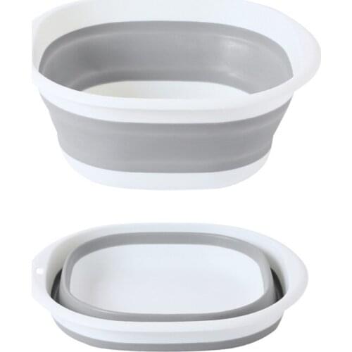 Multifunctional Portable Plastic Basins Wash Basins Folding Laundry Tub Bathroom Kitchen AccessoriesTravel Folding Wash Basin