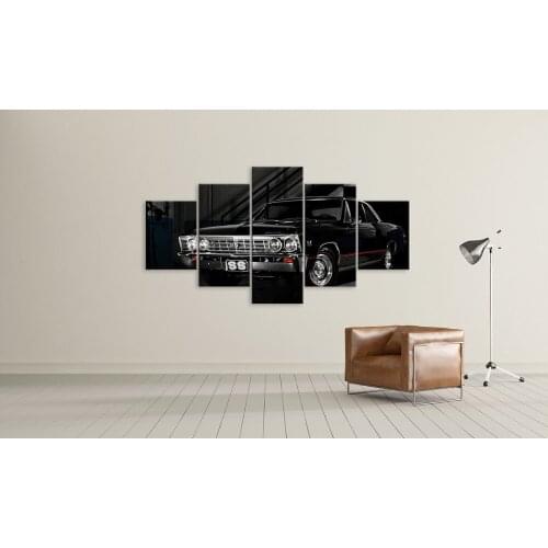 Modular Wall Art Painting HD Printed Modern Car Poster Frame 5 Pieces Retro car Sports car Canvas Picture Home Decor Living Room