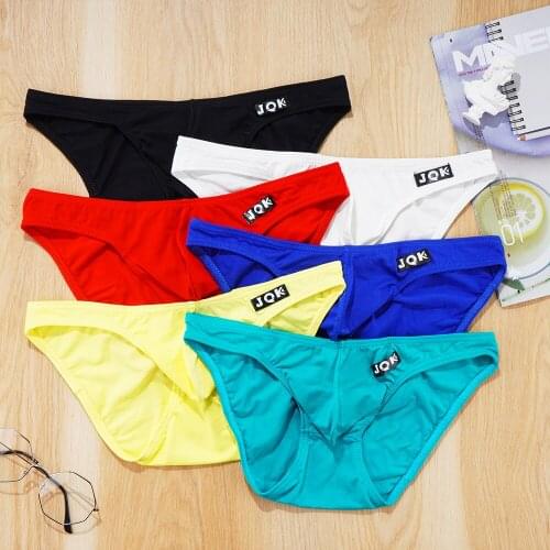Mens Underwear Cotton High-quality Mens Briefs Sexy Gay Briefs Breathable Healthy Panties Male U Convex Bikini Men Underpants